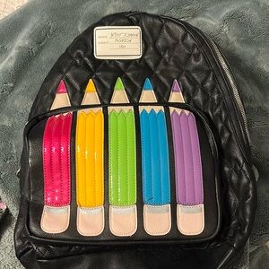 Girls colored pencil by Betsey Johnson